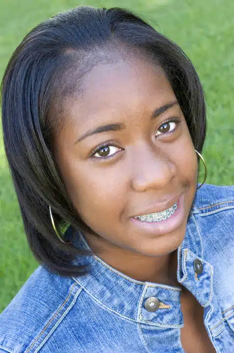 Teen smiling with braces near Prospect Lefferts Gardens NY