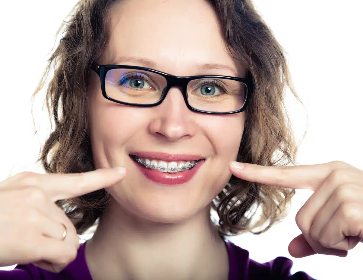 Patient with braces near Williamsburg NY